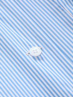 Hombros Descubiertos Rayas Tie-espalda Fitted Blusa