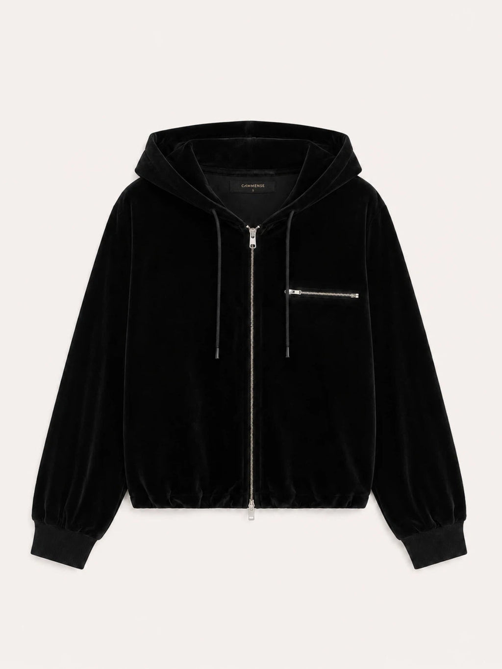 Velour Hooded Chaqueta & Drawstring Pantalón Set