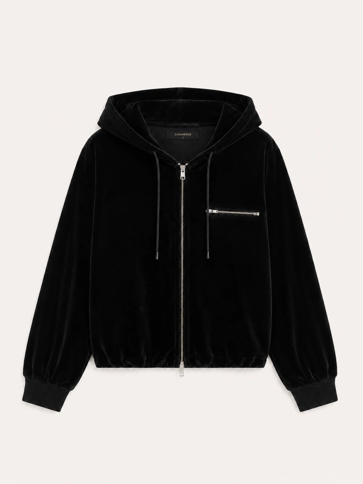 Velour Hooded Chaqueta & Drawstring Pantalón Set