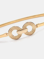 Metálico Interlocking Hebilla Cintura Elástica Belt