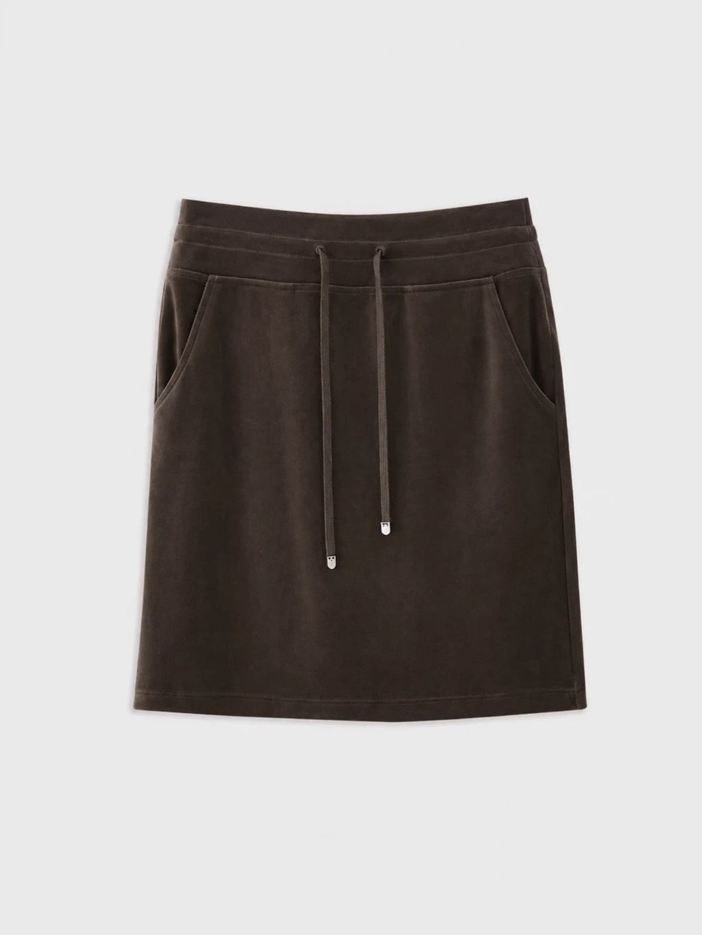 Velour Zip-Up Hoodie Falda Co-ord Set