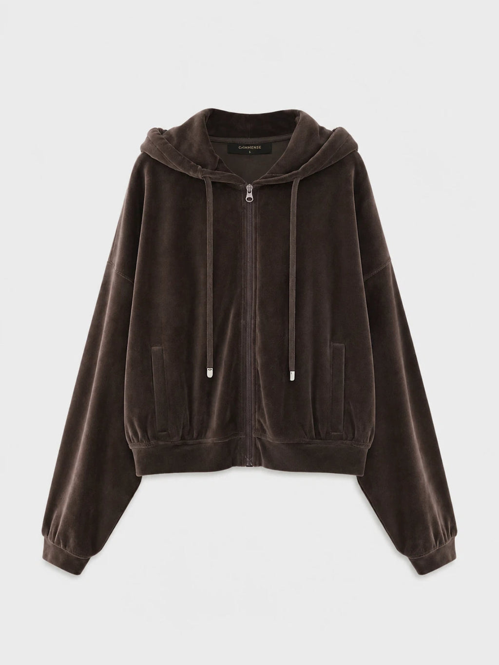 Velour Zip-Up Hoodie Falda Co-ord Set