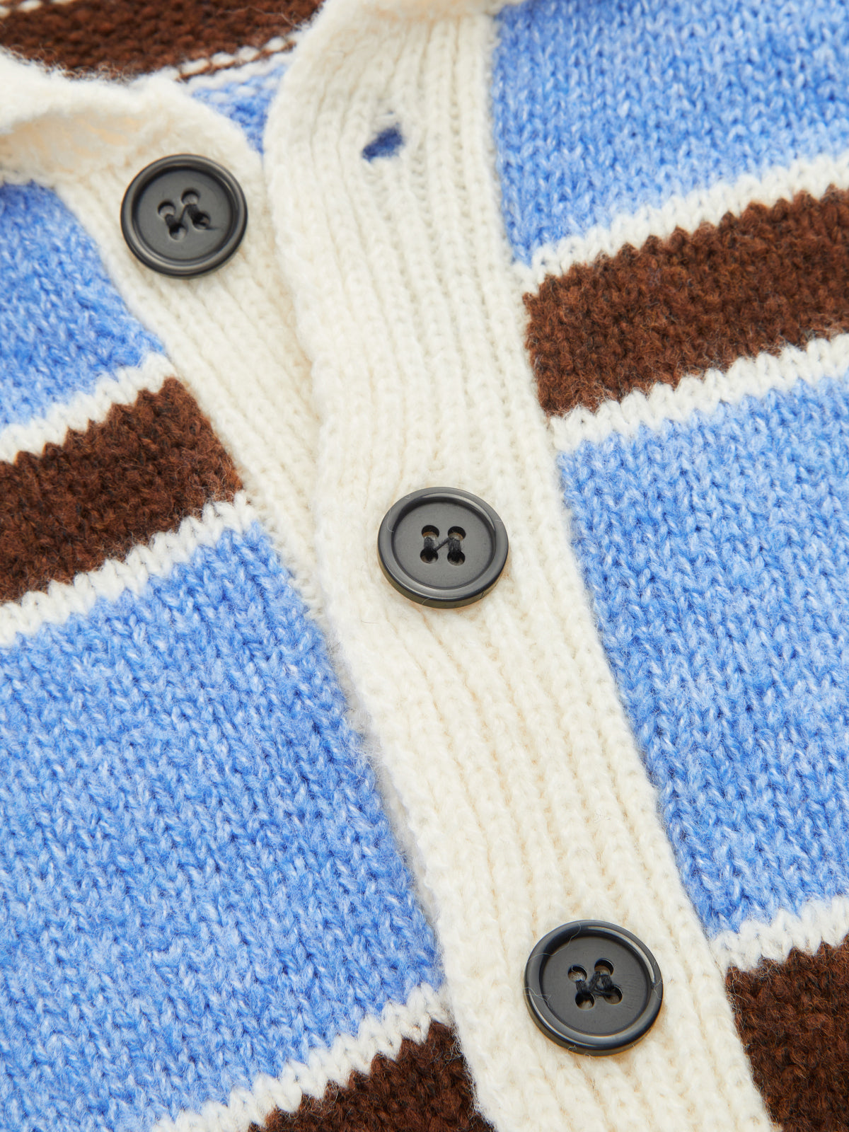 Color Block Rayas con Cuello Fluido Punto jersey