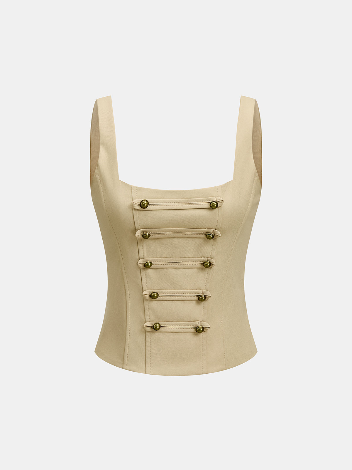 Napoleon Square-cuello Corsé Top