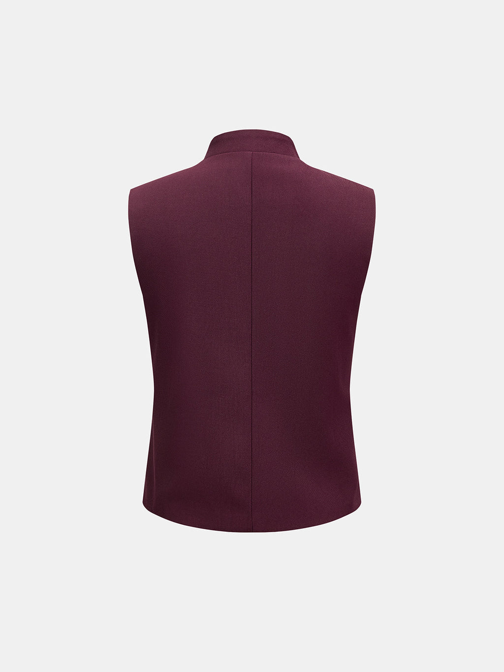 Cord-Braided ribete alto-cuello Waistcoat