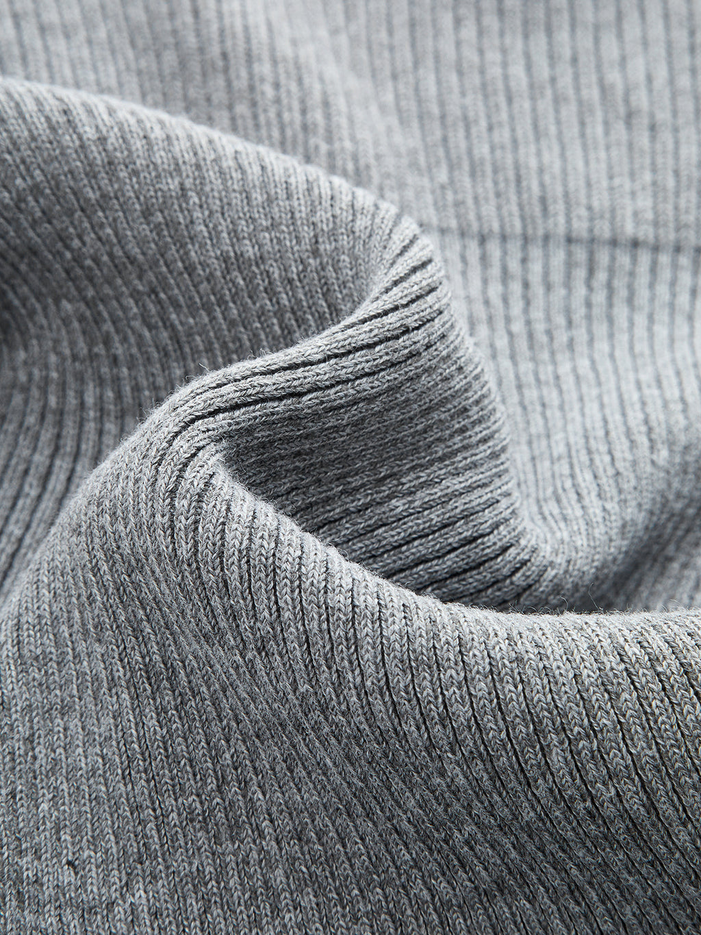 Hombros Descubiertos botón Detalle Ribbed Punto Minivestido