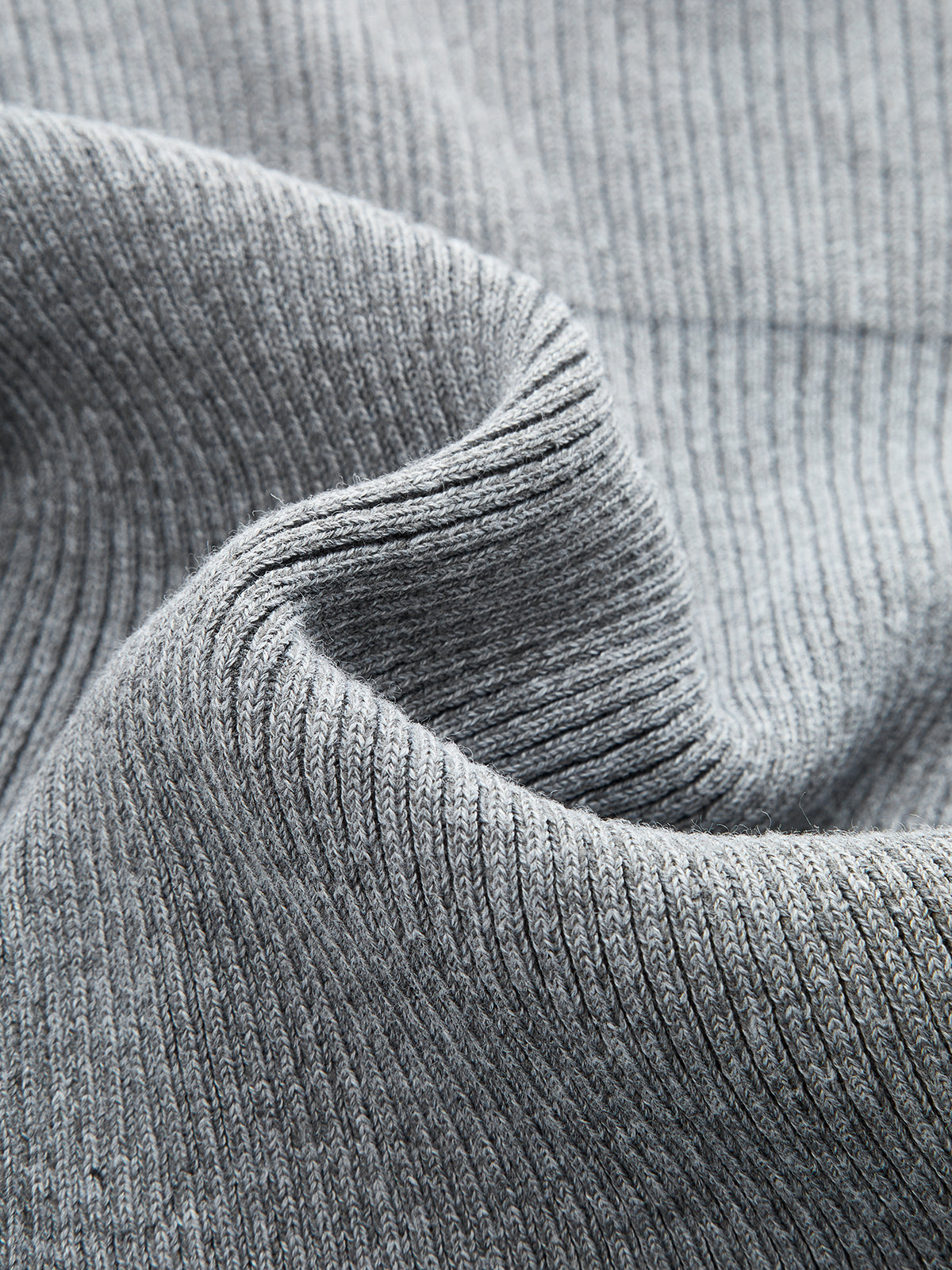 Hombros Descubiertos botón Detalle Ribbed Punto Minivestido