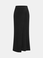 Semitransparente Panel Hombros Descubiertos Punto Co-ord Set