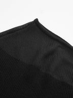 Semitransparente Panel Hombros Descubiertos Punto Co-ord Set