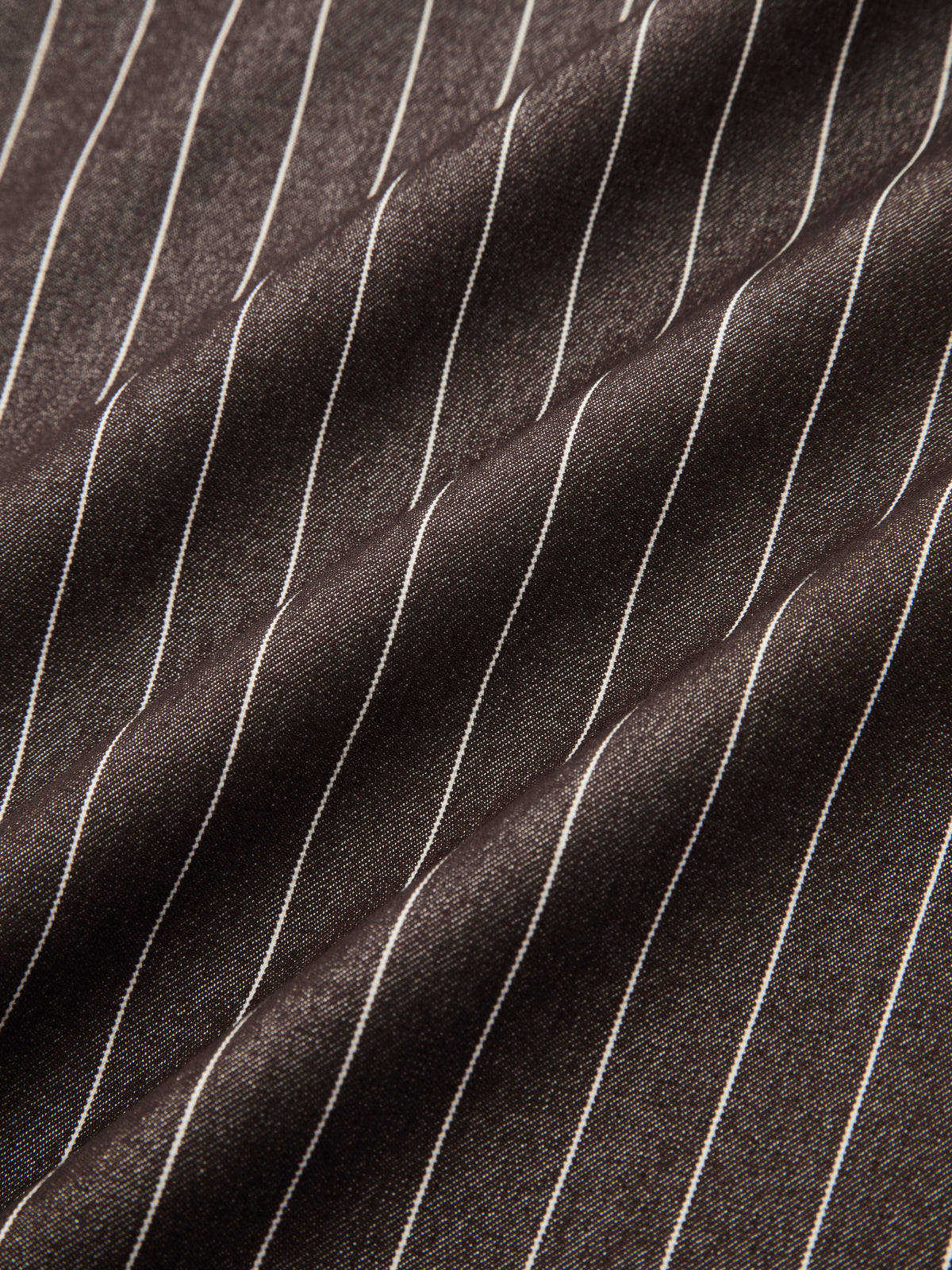 Twisted cintura Pinstripe Pierna Ancha Pantalón
