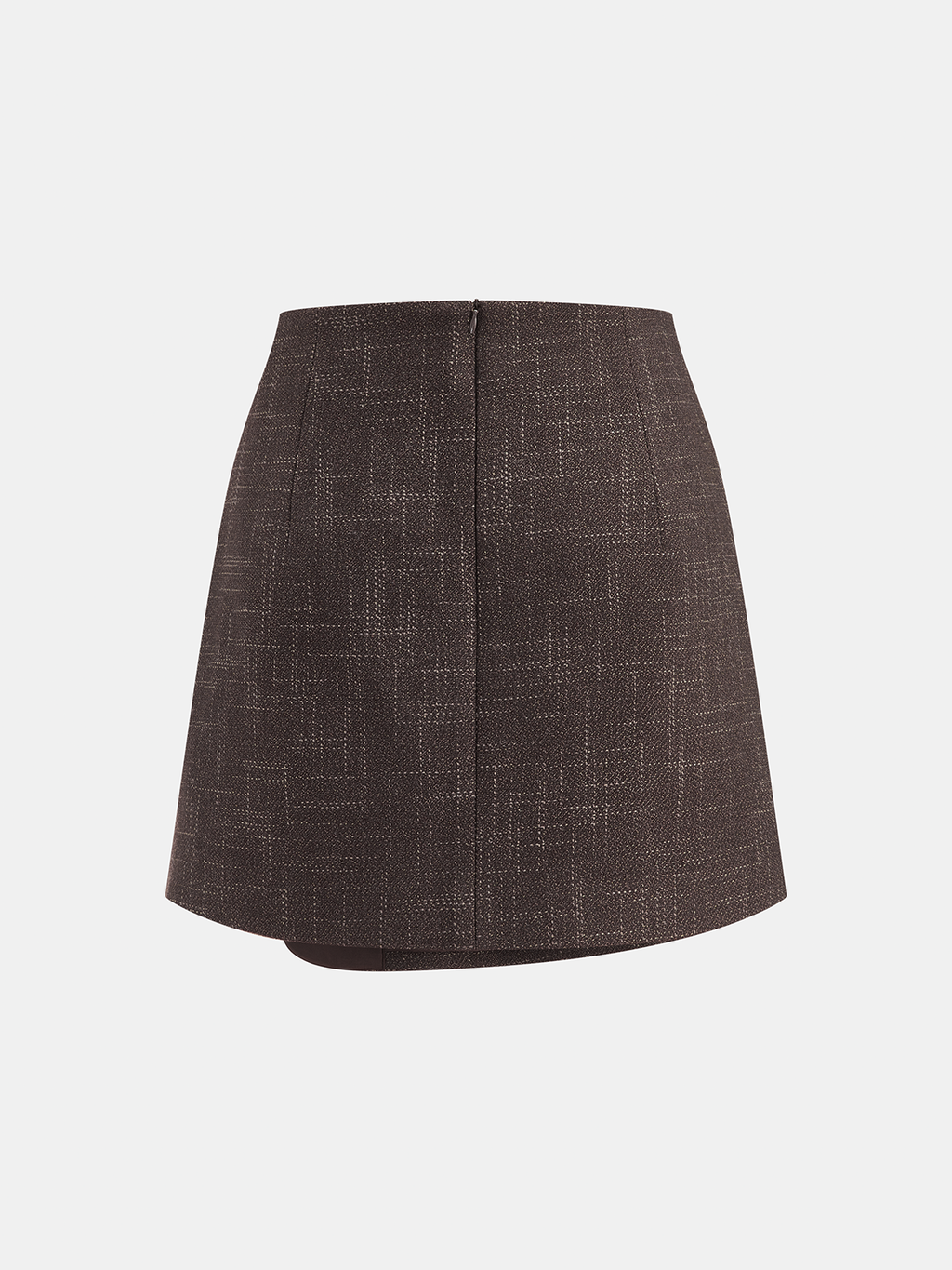 Tweed con Cuello Chaqueta & Cruzado mini Falda Set