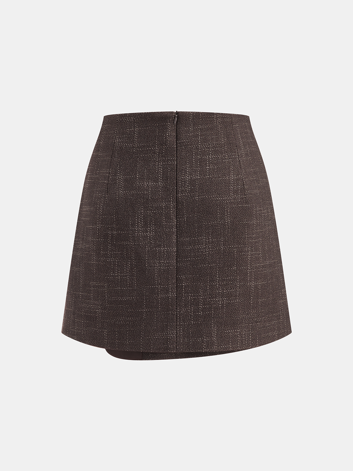 Tweed con Cuello Chaqueta & Cruzado mini Falda Set