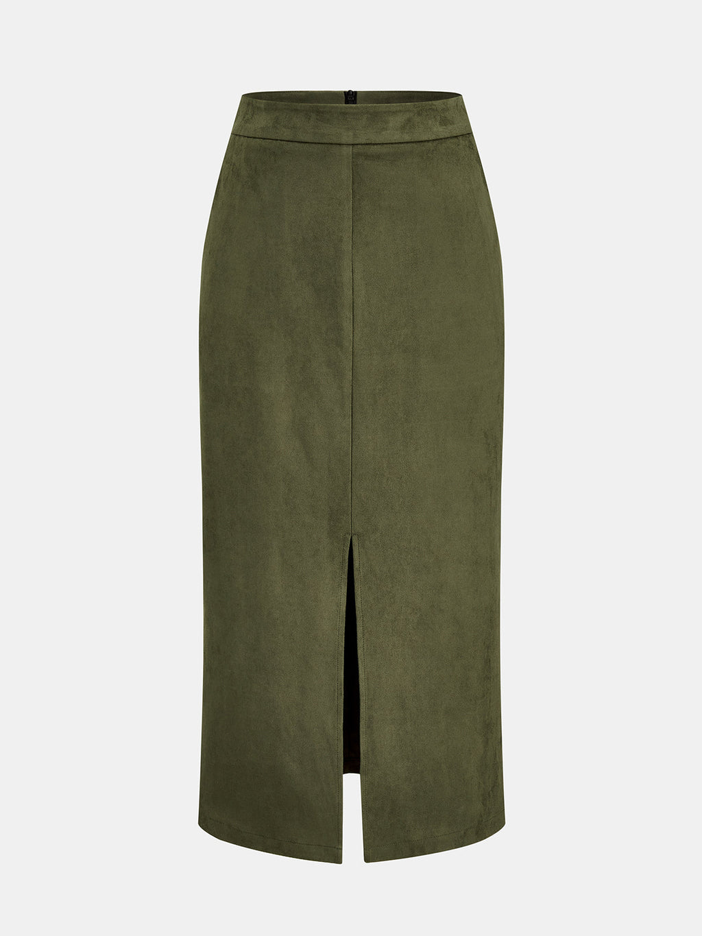 Faux Ante con Cinturón Chaleco Split midi Falda Set