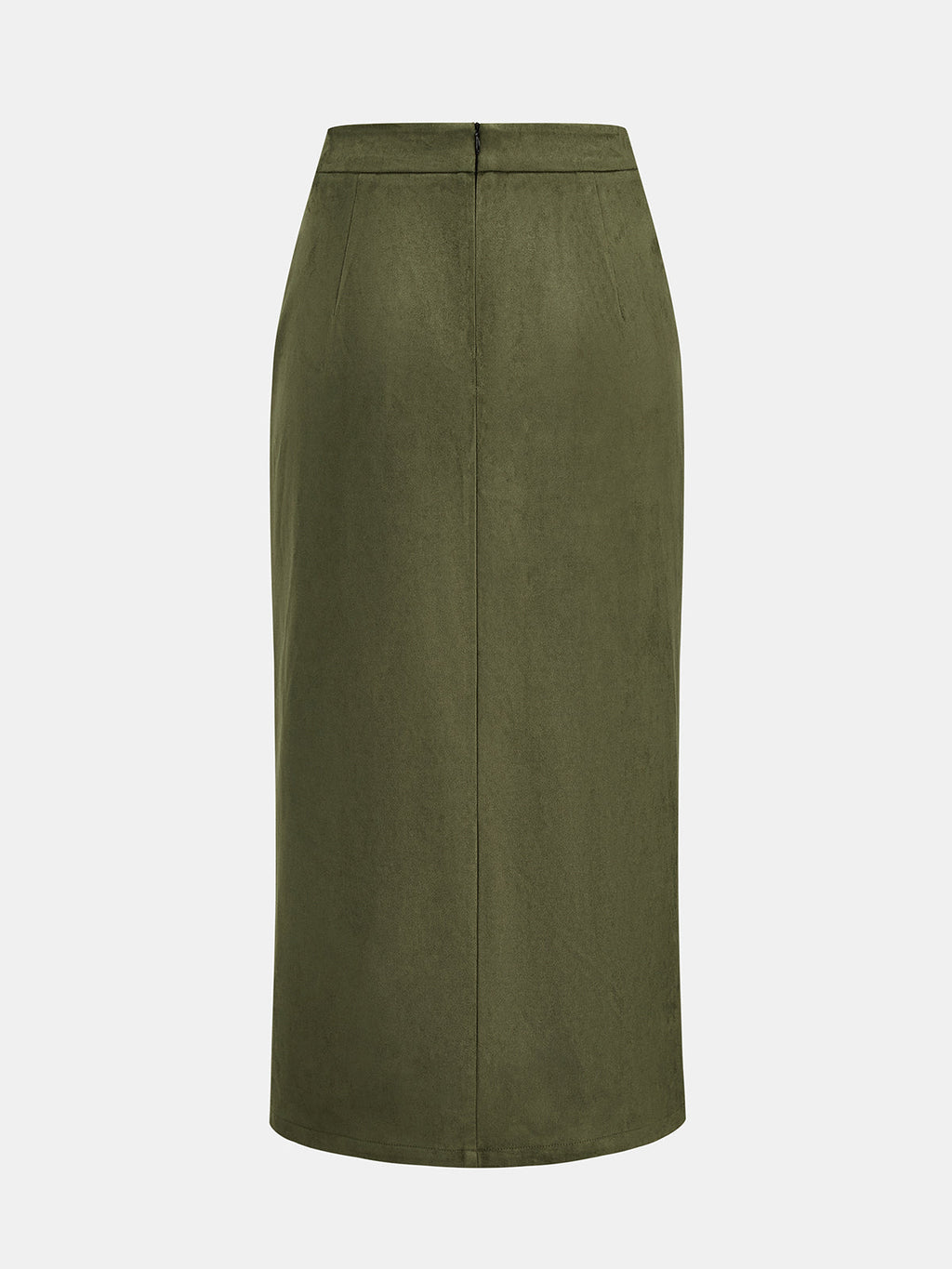 Faux Ante con Cinturón Chaleco Split midi Falda Set