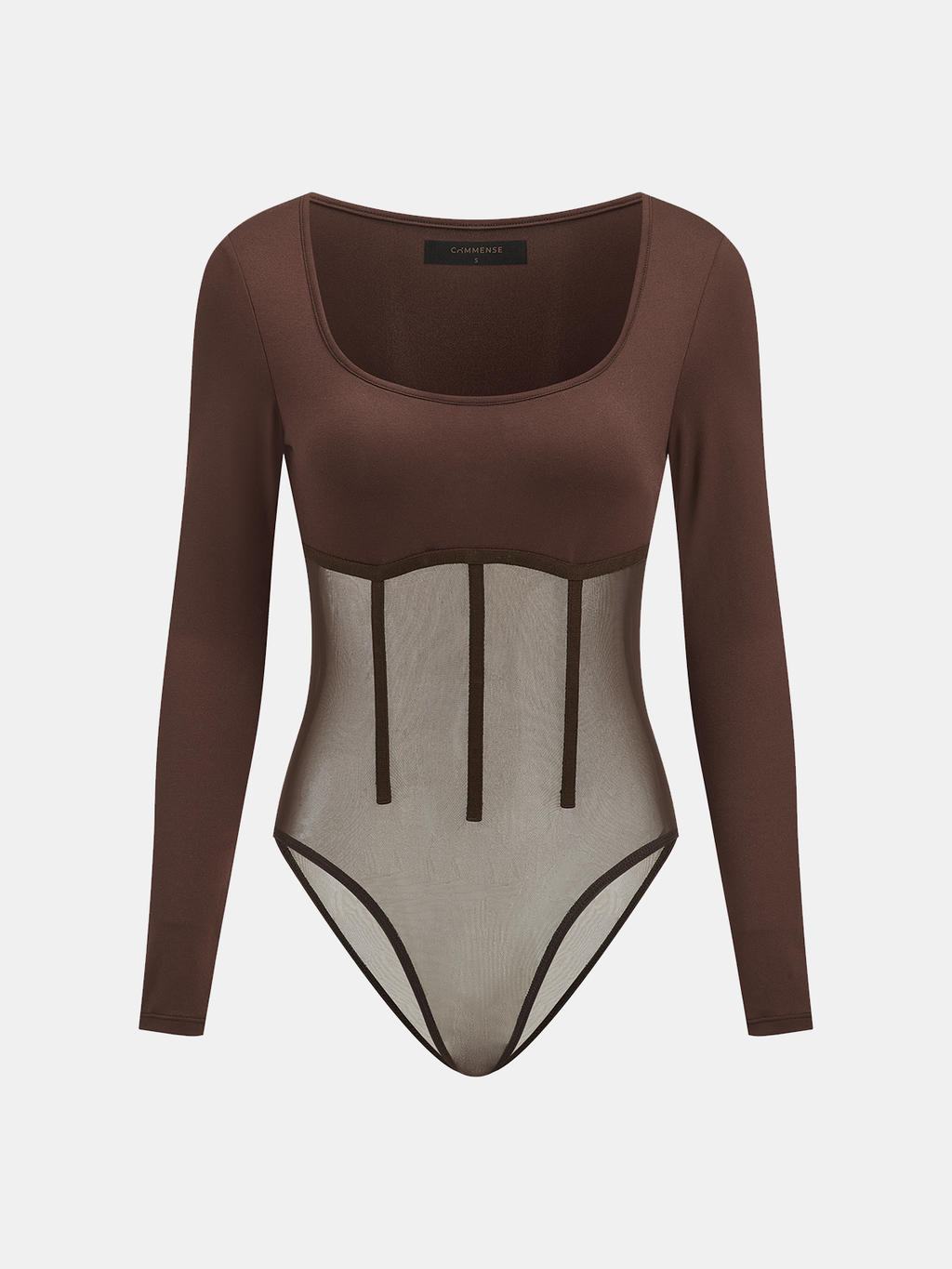 Body de Tul con Escote Cuadrado