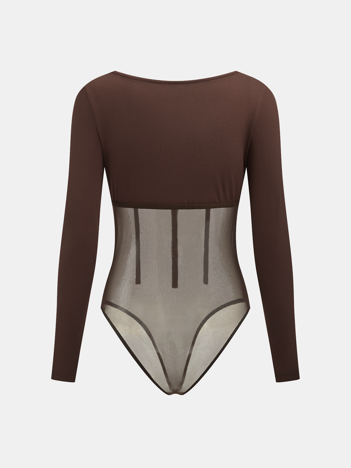 Body de Tul con Escote Cuadrado