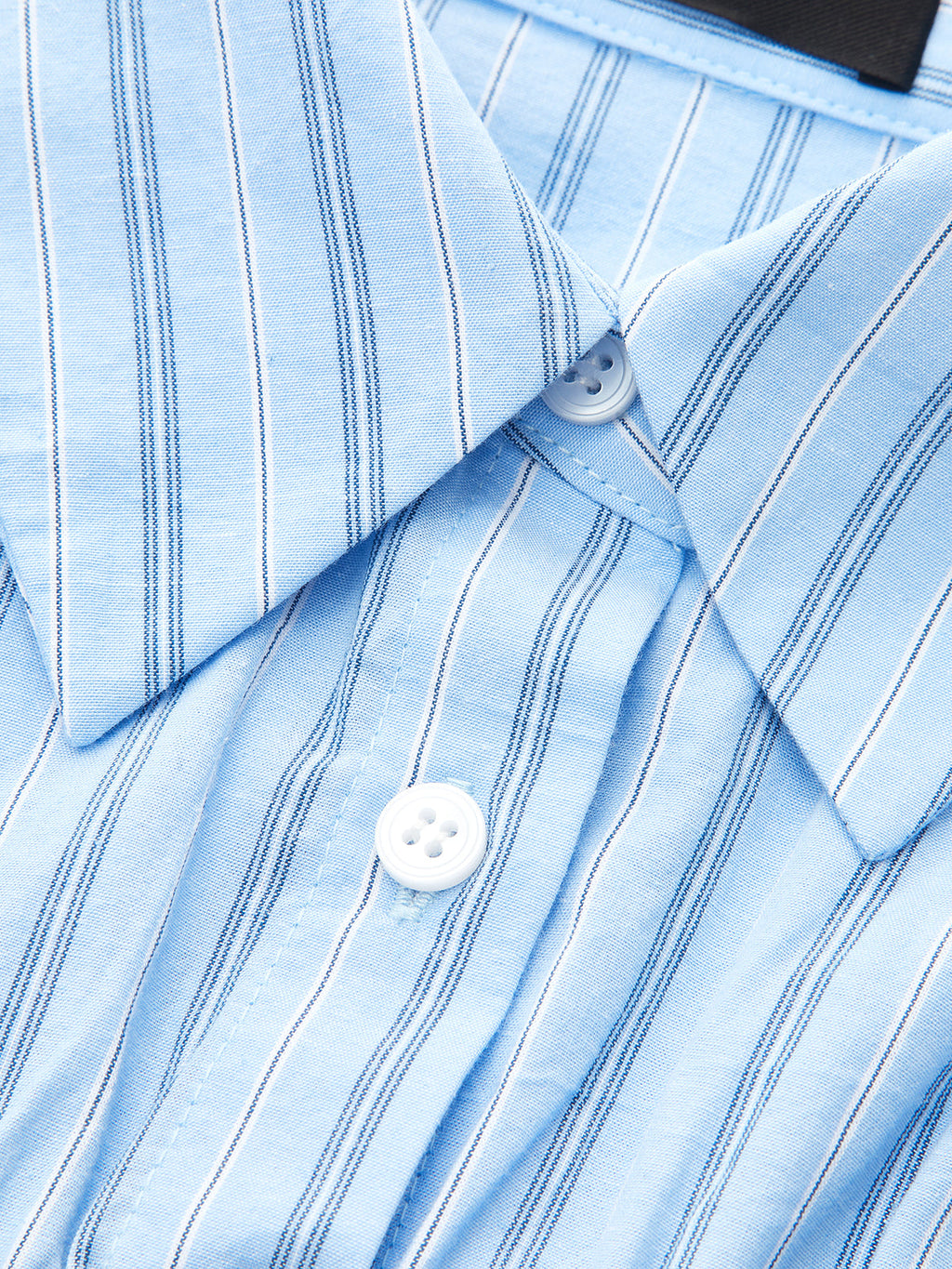Tie cuello Rayas Faux Dos Piezas Blusa