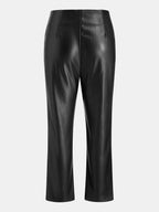Efecto Piel Seamed Cropped Flare Pantalón