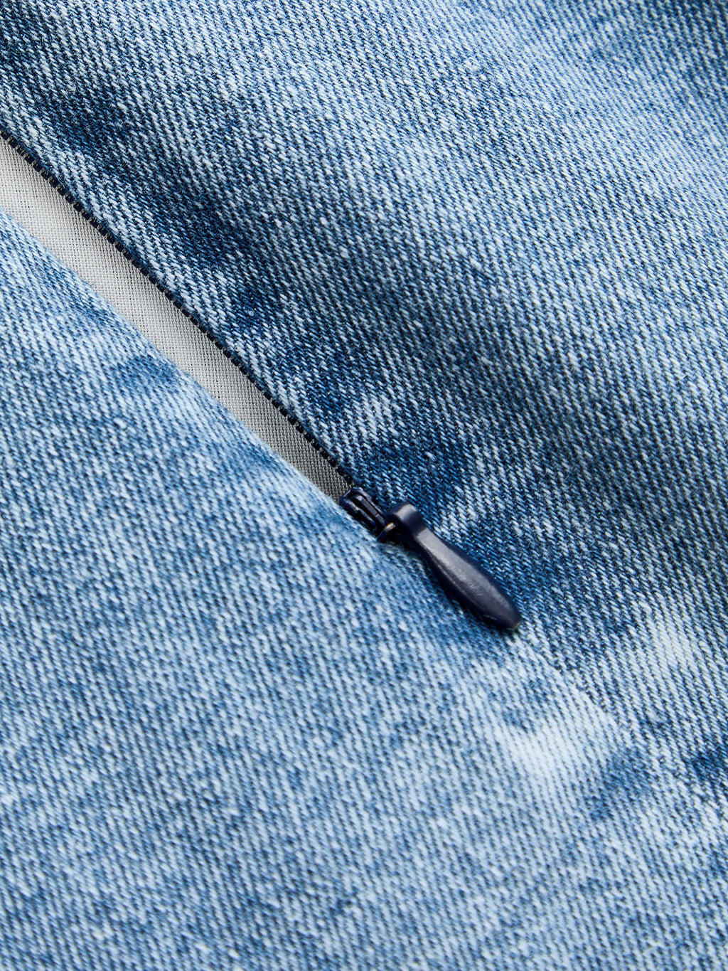 Cruzado-Abertura Frontal Denim midi Falda