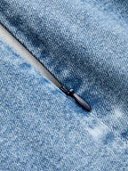 Cruzado-Abertura Frontal Denim midi Falda