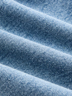 Cruzado-Abertura Frontal Denim midi Falda
