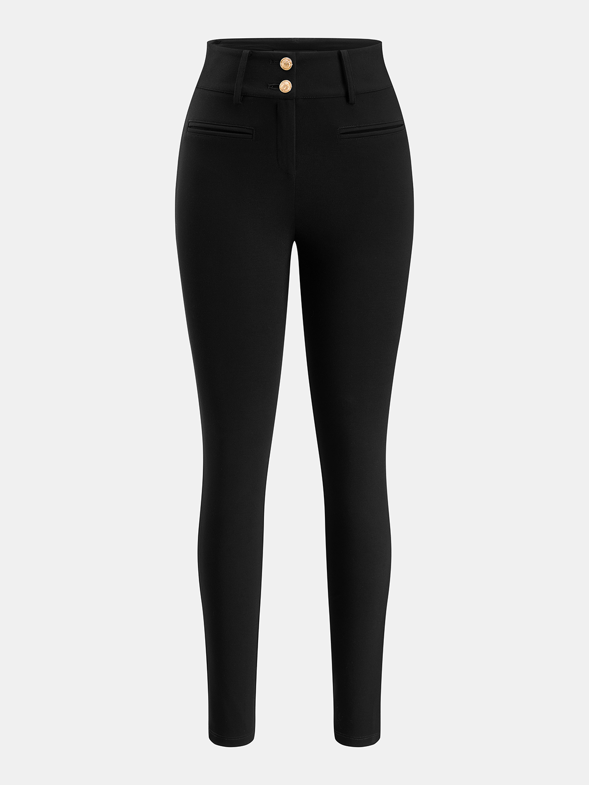 Botones Metálicos Skinny Pantalón