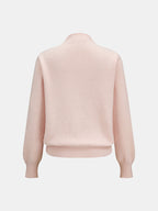 Henley alto cuello Suave Punto jersey