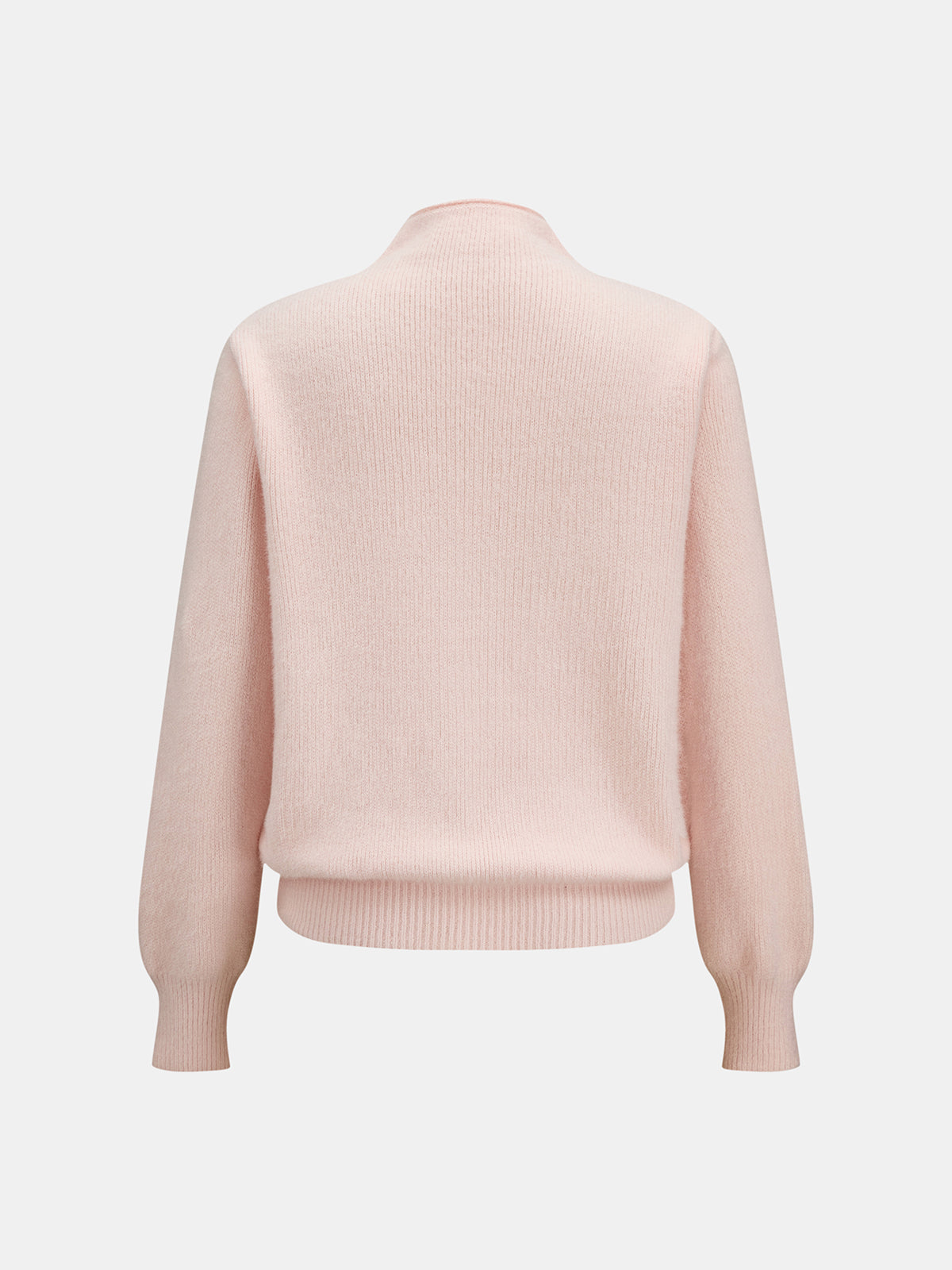 Henley alto cuello Suave Punto jersey