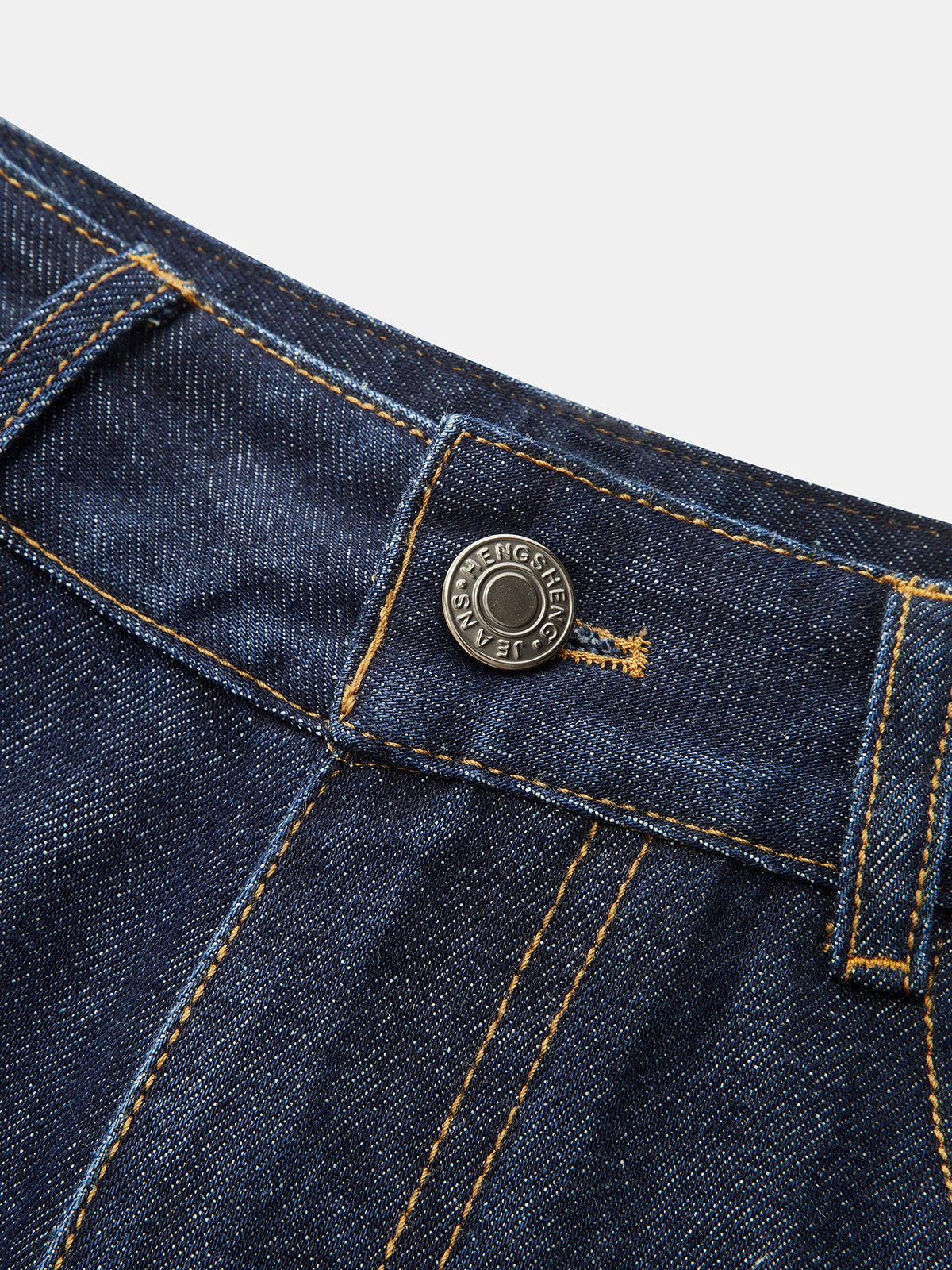 Floral Cuff Turn-Up Pierna Ancha Jeans