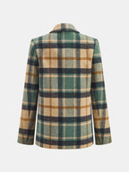 Multi-Color Cuadros Tailored Cruzado Blazer