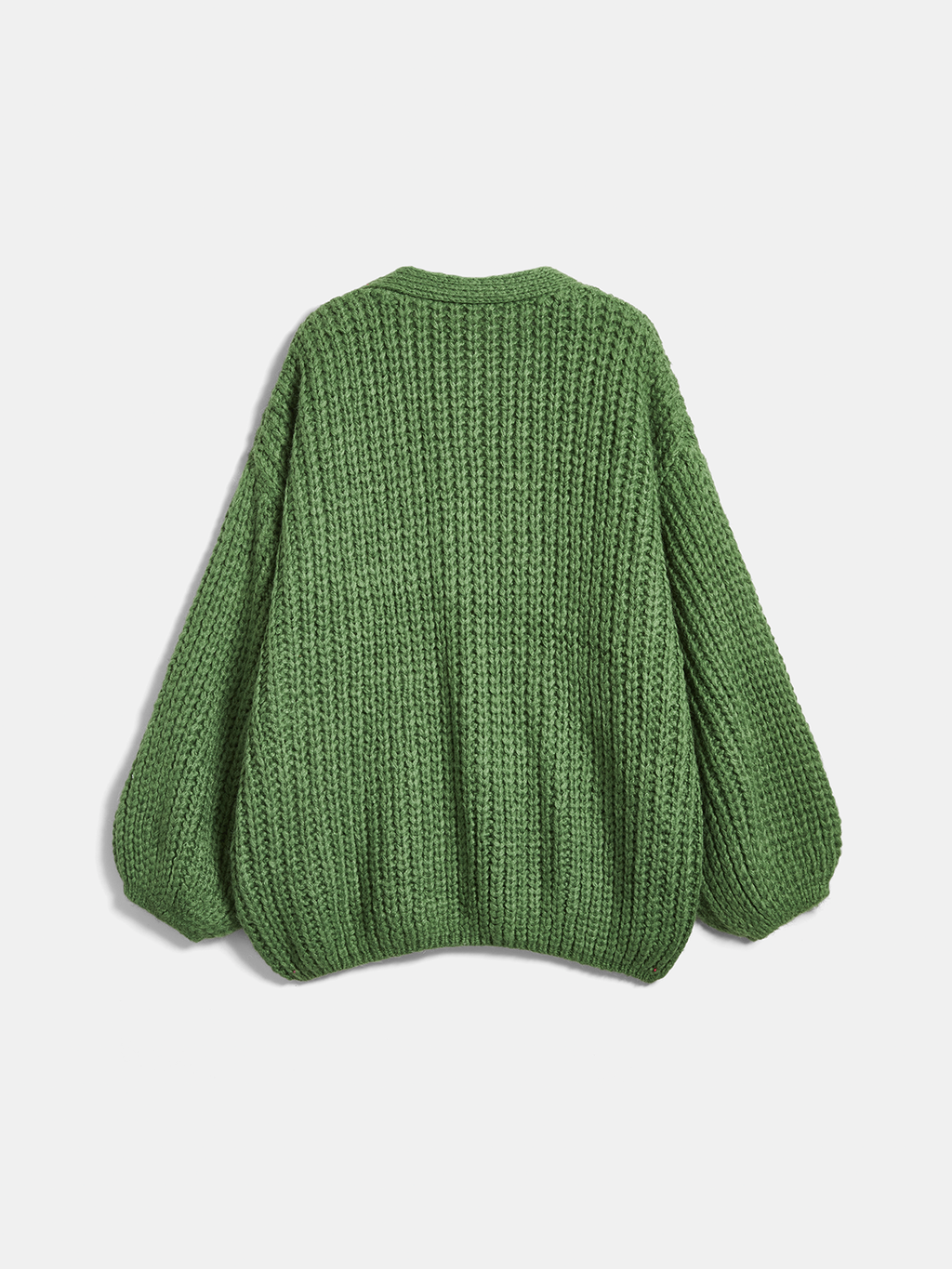 Chunky Punto Escote V Pocket Oversize Cárdigan