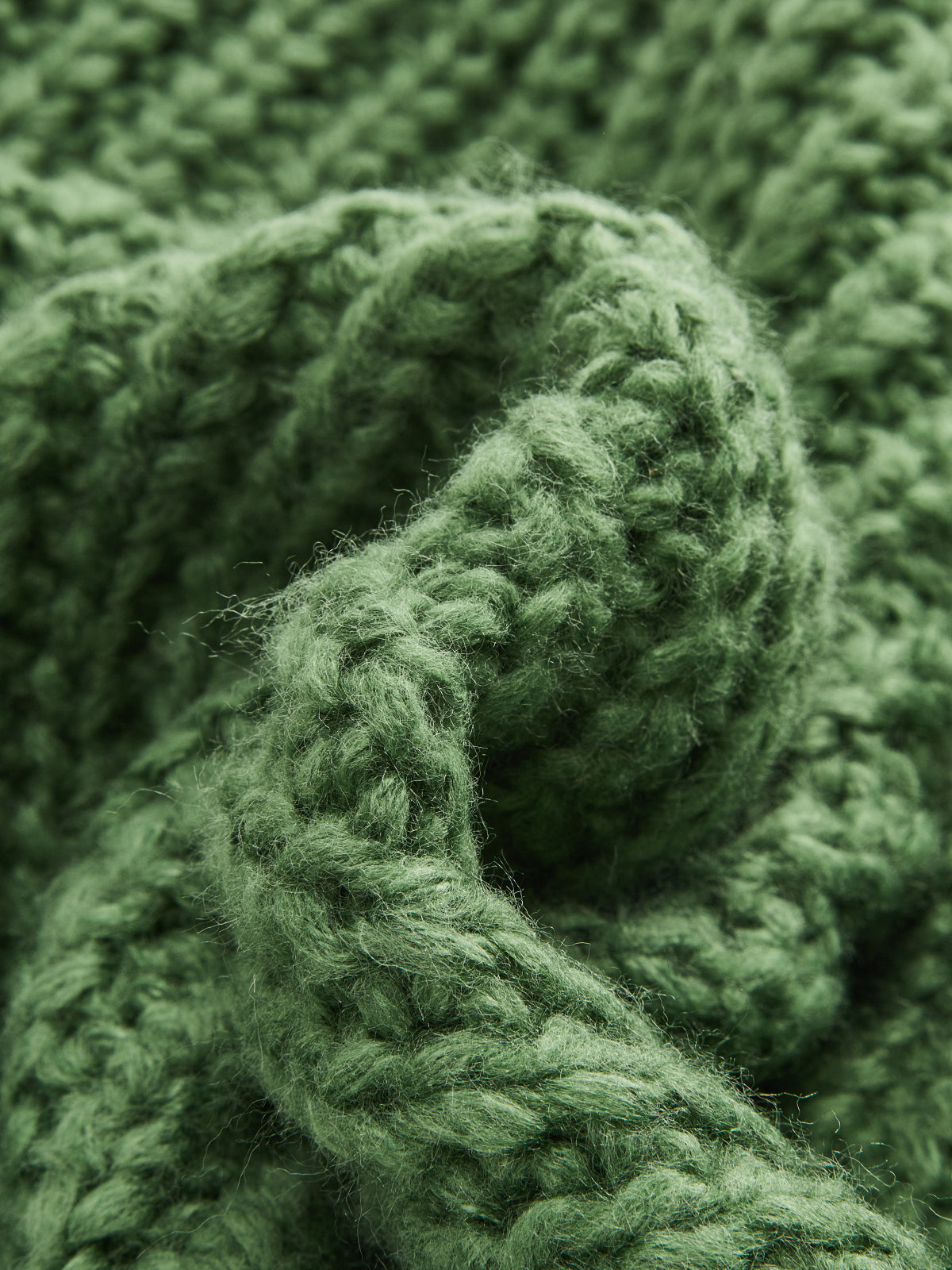 Chunky Punto Escote V Pocket Oversize Cárdigan