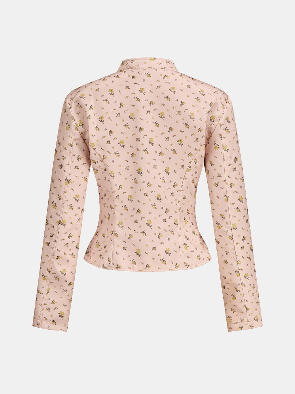 Mandarin cuello Ditsy Floral Napoleon Chaqueta