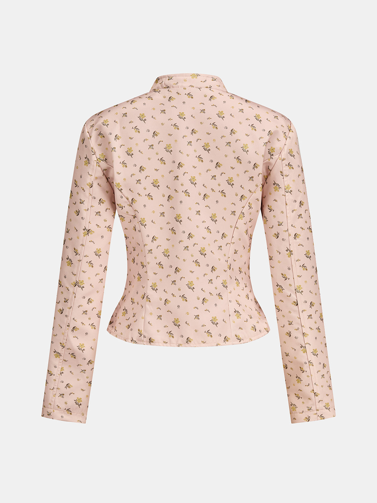 Mandarin cuello Ditsy Floral Napoleon Chaqueta