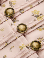 Mandarin cuello Ditsy Floral Napoleon Chaqueta