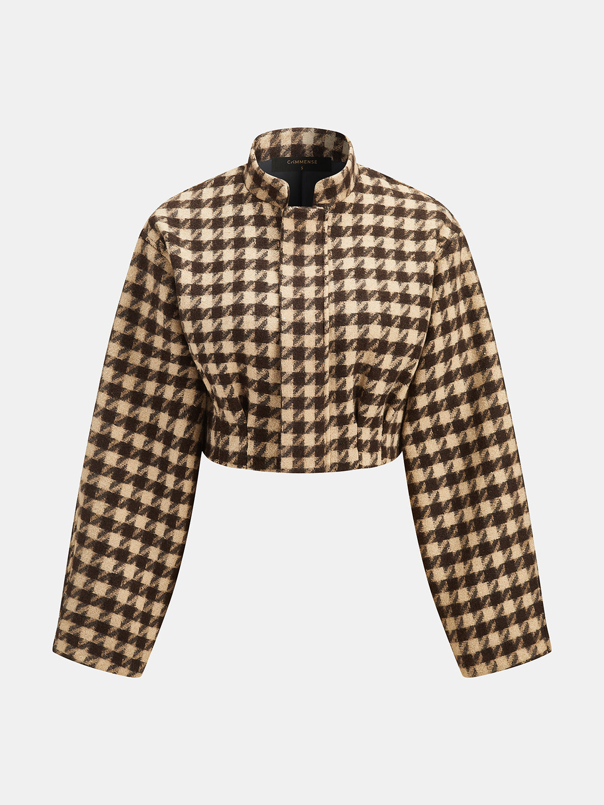 Houndstooth Cropped Chaqueta Shorts Co-ord Set