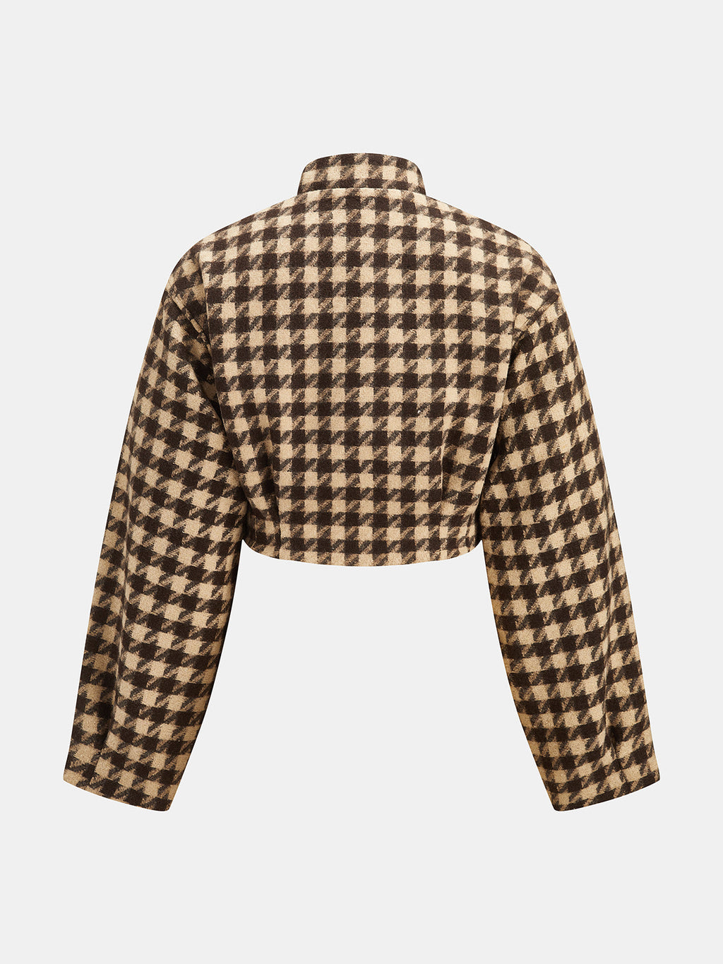 Houndstooth Cropped Chaqueta Shorts Co-ord Set
