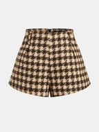 Houndstooth Cropped Chaqueta Shorts Co-ord Set