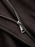Faux-Ante con Cinturón Moto Biker Chaqueta