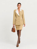 Contraste Lapel Tailored Blazer