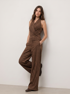 Faux-Ante Dos Piezas Pantalón Set