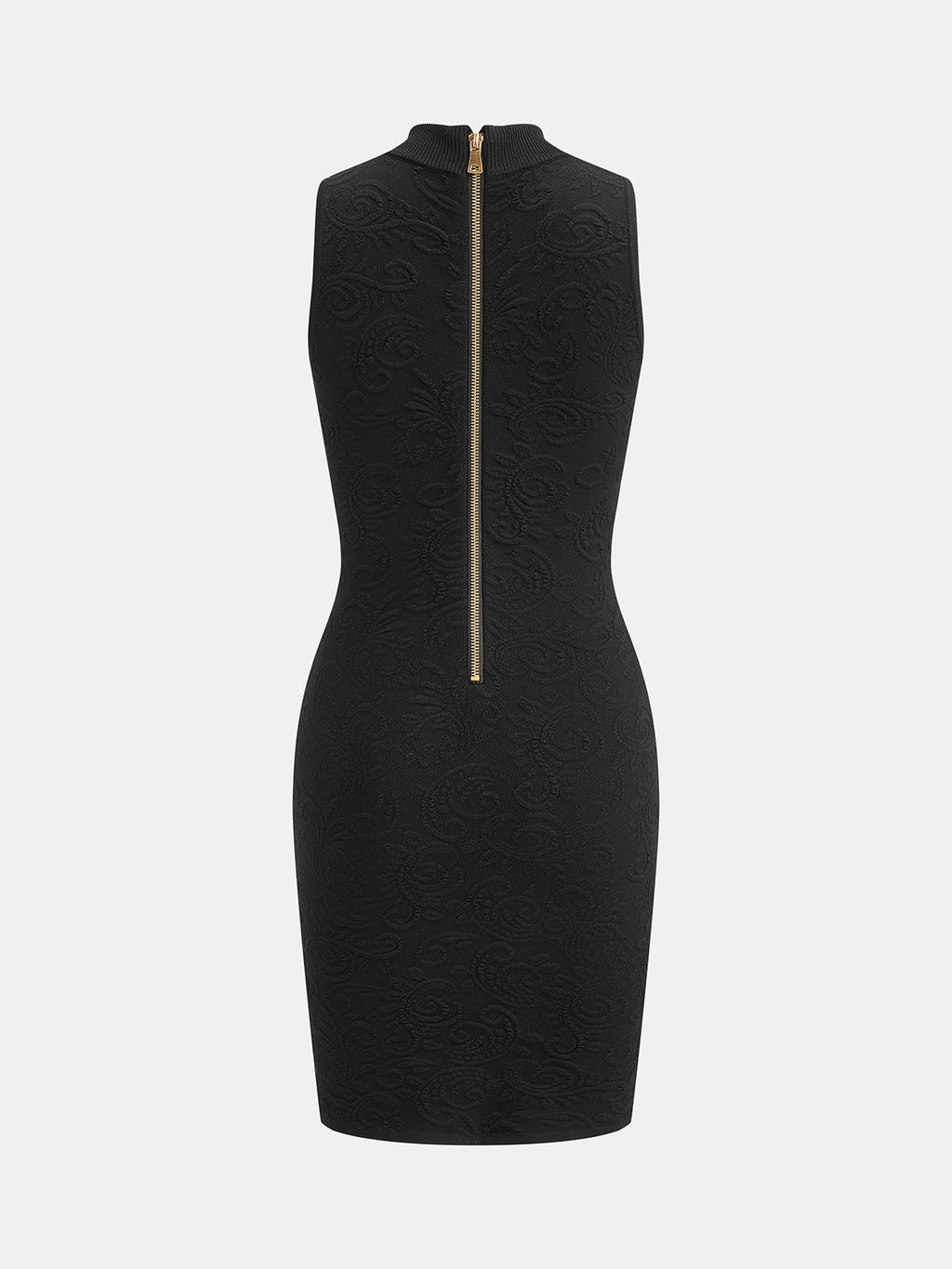 Vestido de Punto con Botones Metálicos