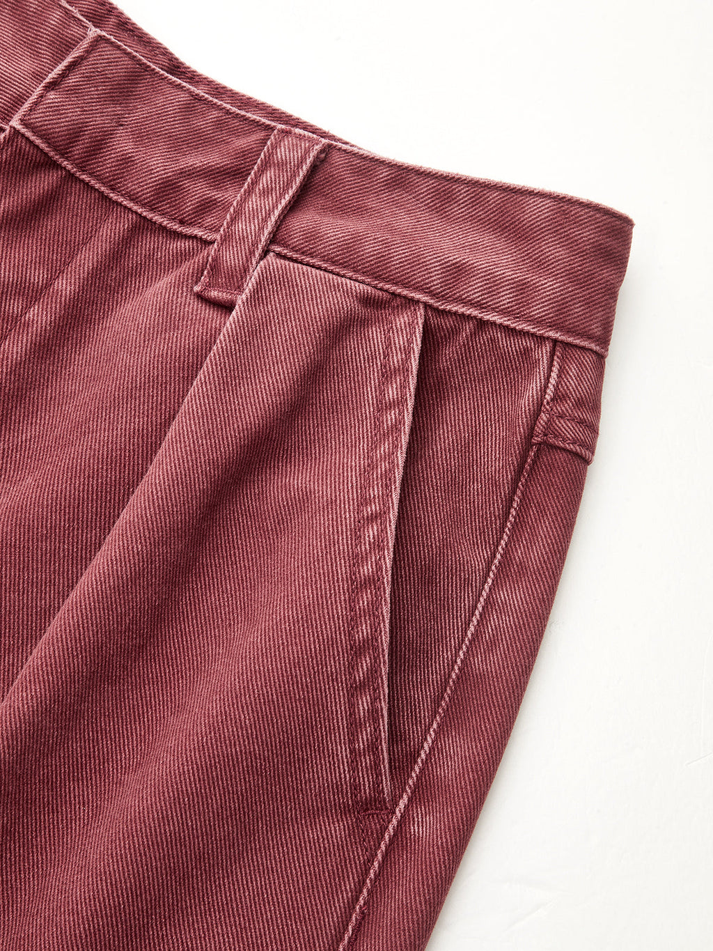 Plisado Corte Recto Jeans
