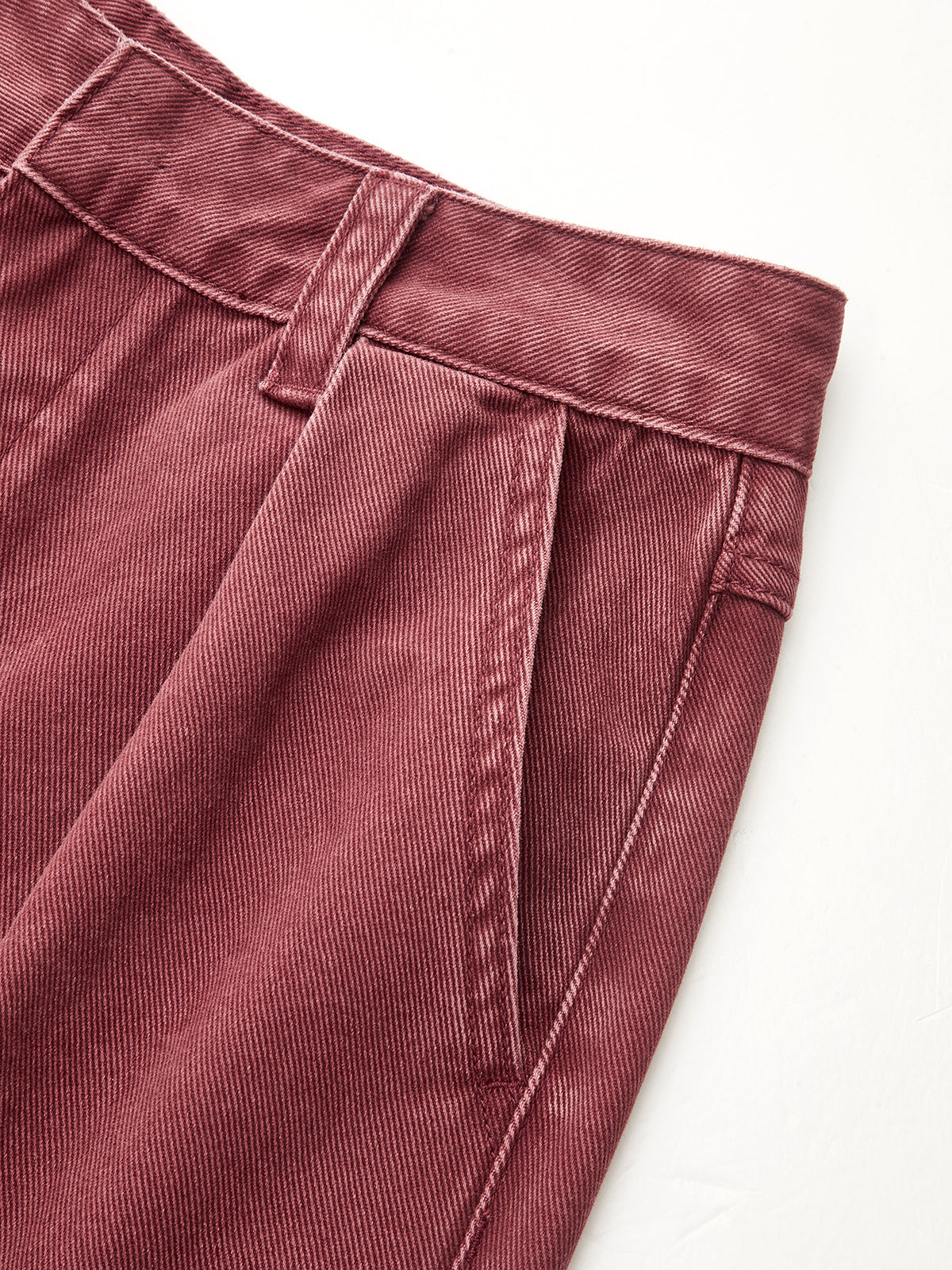 Plisado Corte Recto Jeans