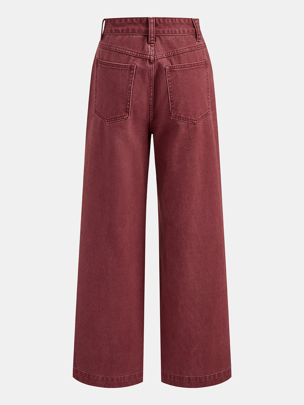 Plisado Corte Recto Jeans