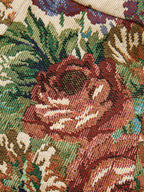 Floral Jacquard Napoleon alto cuello Chaqueta