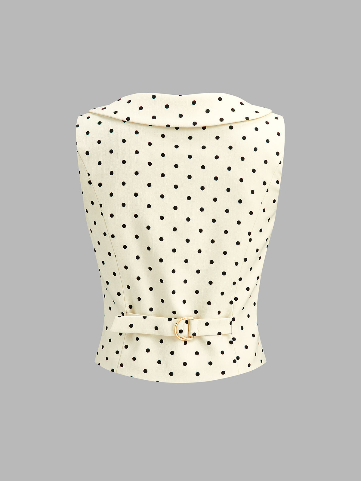 Chaleco de Lunares con Cuello Bebé