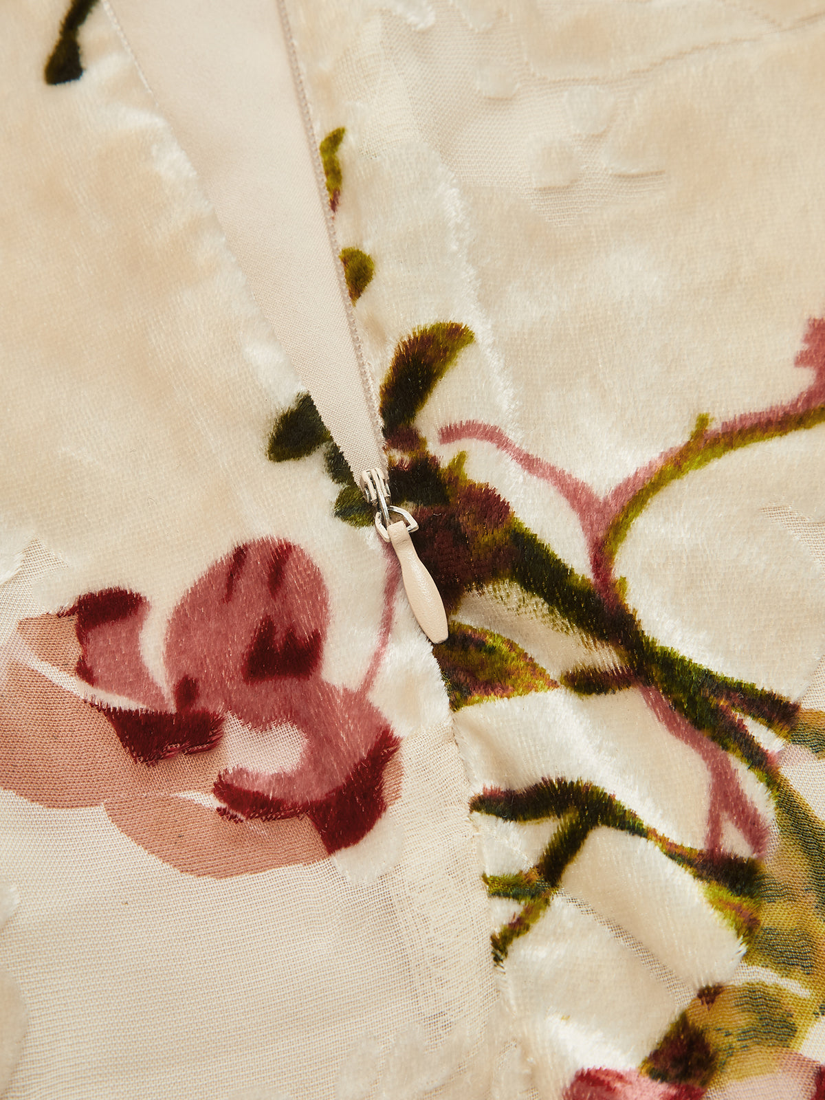 Vestido Maxi de Terciopelo Floral