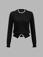 Jersey con Ribete Ondulado