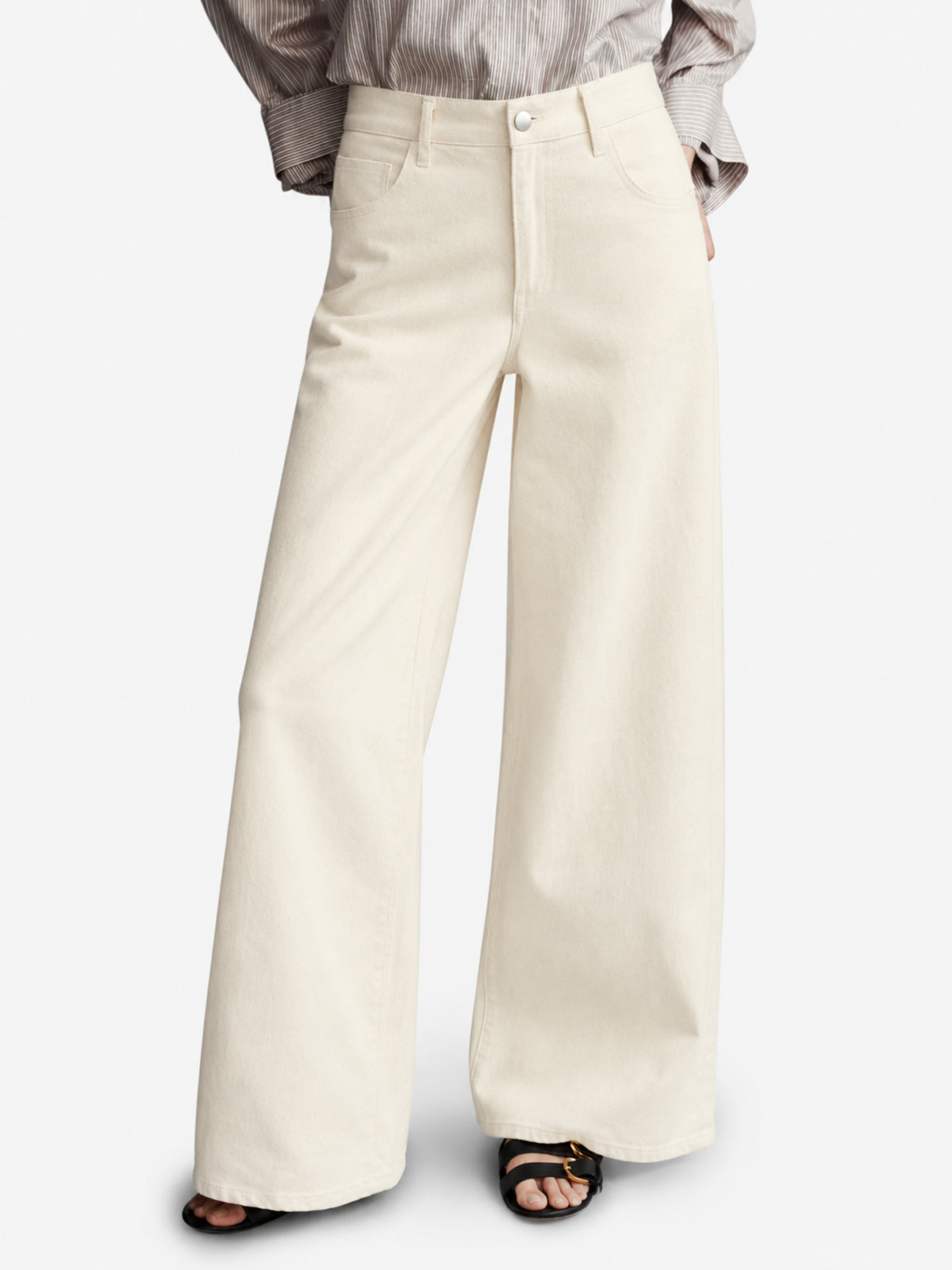 Raw Tint Pierna Ancha Jeans